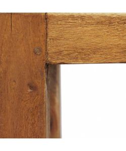 Cecily Fioriera Piccola in Legno Riciclato Marrone 18x18x60 cm Rettangolare