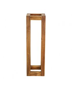 Cecily Fioriera Piccola in Legno Riciclato Marrone 18x18x60 cm Rettangolare