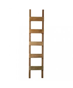 Cosma Fioriera Verticale in Legno Riciclato Marrone 35x10x170 cm 5 Ripiani