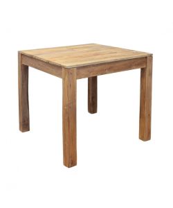 Cosma Tavolo da Pranzo Quadrato in Legno 80x80x77 cm Naturale Marrone