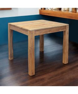 Cosma Tavolo da Pranzo Quadrato in Legno 80x80x77 cm Naturale Marrone