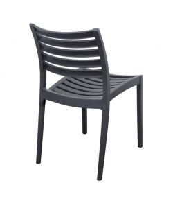 Cosma Sedia Eveline Impilabile Antracite 56x59x83cm in Polipropilene