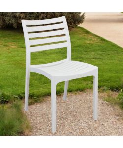 Cosma Sedia da Giardino Impilabile Bianco 56x59x83 cm Polipropilene