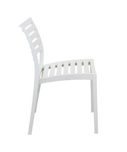Cosma Sedia da Giardino Impilabile Bianco 56x59x83 cm Polipropilene