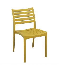 Cosma Sedia da Giardino Impilabile Gialla 56x59x83cm in Polipropilene
