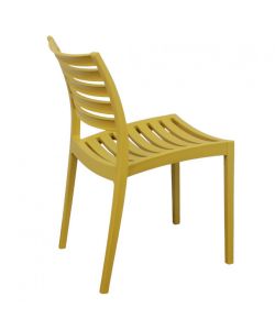 Cosma Sedia da Giardino Impilabile Gialla 56x59x83cm in Polipropilene