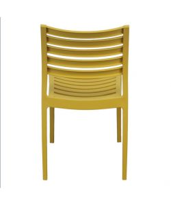Cosma Sedia da Giardino Impilabile Gialla 56x59x83cm in Polipropilene
