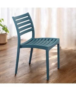 Cosma Sedia Eveline Verde Petrolio Impilabile 56x59x83 cm Moderno