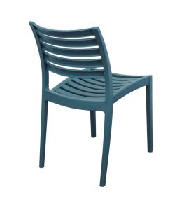 Cosma Sedia Eveline Verde Petrolio Impilabile 56x59x83 cm Moderno