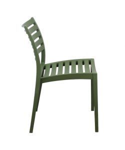Cosma Sedia giardino impilabile Verde Oliva 56x59x83 cm polipropilene