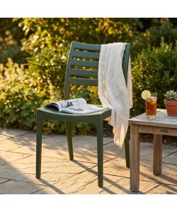 Cosma Sedia giardino impilabile Verde Oliva 56x59x83 cm polipropilene