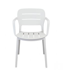 Cosma Poltrona Giselle Bianca 53x52,5x79 cm con Braccioli Moderna