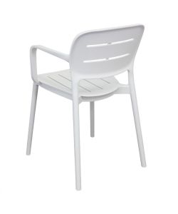 Cosma Poltrona Giselle Bianca 53x52,5x79 cm con Braccioli Moderna