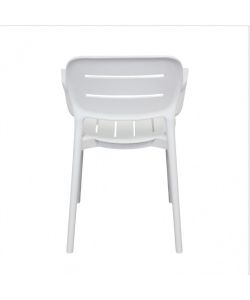 Cosma Poltrona Giselle Bianca 53x52,5x79 cm con Braccioli Moderna