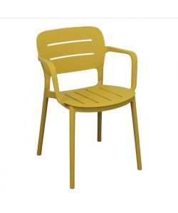 Cosma Poltrona Giselle Gialla con Braccioli 53x52,5x79 cm Moderna