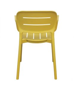 Cosma Poltrona Giselle Gialla con Braccioli 53x52,5x79 cm Moderna
