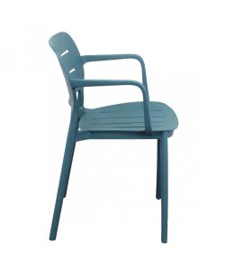 Cosma Poltrona Giselle Verde Petrolio 53x52,5x79 cm con Braccioli