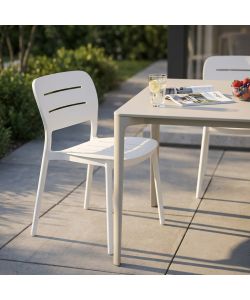 Cosma Sedia impilabile GISELLE bianca 52x44x79 cm in polipropilene