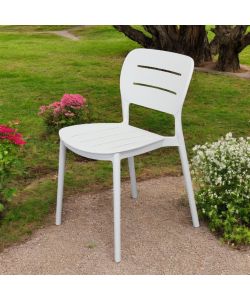 Cosma Sedia impilabile GISELLE bianca 52x44x79 cm in polipropilene