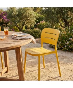Cosma Sedia impilabile Giallo 52x44x79 cm in polipropilene senza braccioli