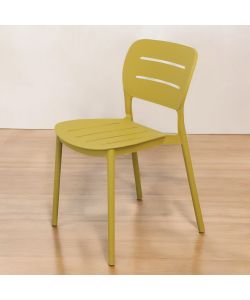 Cosma Sedia impilabile Giallo 52x44x79 cm in polipropilene senza braccioli