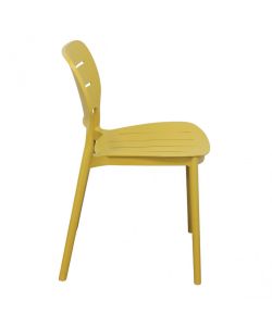Cosma Sedia impilabile Giallo 52x44x79 cm in polipropilene senza braccioli