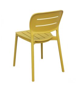 Cosma Sedia impilabile Giallo 52x44x79 cm in polipropilene senza braccioli