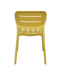 Cosma Sedia impilabile Giallo 52x44x79 cm in polipropilene senza braccioli