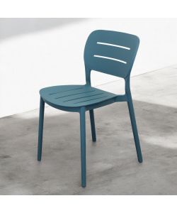 Cosma Sedia impilabile Verde Petrolio 52x44x79 cm in polipropilene