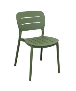 Cosma Sedia impilabile Verde Oliva 52x44x79 cm in polipropilene