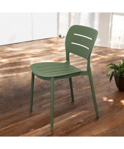 Cosma Sedia impilabile Verde Oliva 52x44x79 cm in polipropilene
