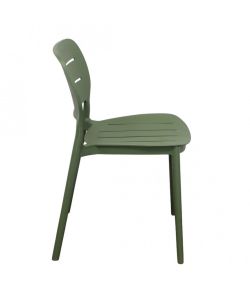 Cosma Sedia impilabile Verde Oliva 52x44x79 cm in polipropilene