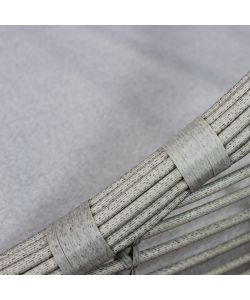 Cosma Conchiglione Ushuaia Fisso Circolare Wicker Grigio Chiaro Ø110 cm
