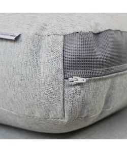 Cosma Conchiglione Ushuaia Fisso Circolare Wicker Grigio Chiaro Ø110 cm