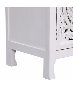 Cosma Mobile Holden - Credenze in Legno di Mango Bianco 125x45x80 cm