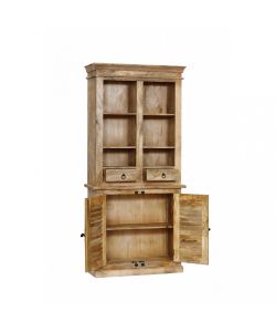 Cosma Mobile Julian Credenza in Legno di Mango 100x40x215 cm Marrone Chiaro