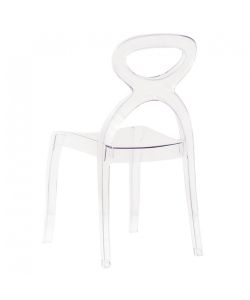 Cosma Sedia Pigalle Trasparente in Policarbonato 46,5x53x90 cm