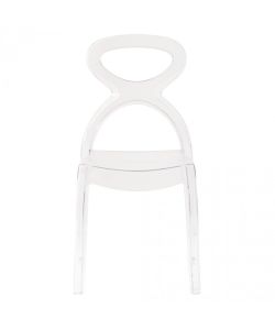 Cosma Sedia Pigalle Trasparente in Policarbonato 46,5x53x90 cm