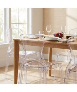 Cosma Sedia Bercy Trasparente in Policarbonato 46,3x53x89,6 cm