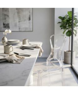 Cosma Sedia Bercy Trasparente in Policarbonato 46,3x53x89,6 cm