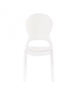Cosma Sedia Halles Trasparente in Policarbonato 46.1x55x98 cm