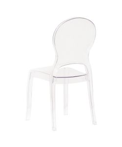 Cosma Sedia Halles Trasparente in Policarbonato 46.1x55x98 cm