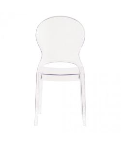 Cosma Sedia Halles Trasparente in Policarbonato 46.1x55x98 cm