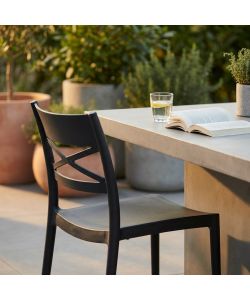 Cosma Sedia da Pranzo Grigio 43x55x81 cm Impilabile Senza Braccioli