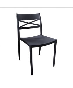Cosma Sedia da Pranzo Grigio 43x55x81 cm Impilabile Senza Braccioli