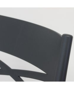 Cosma Sedia da Pranzo Grigio 43x55x81 cm Impilabile Senza Braccioli
