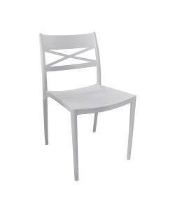 Cosma Sedia Darleen Bianca 43x55x81 cm Moderna Impilabile senza Braccioli