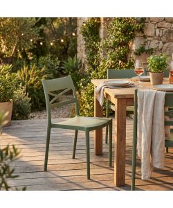 Cosma Sedia Darleen Verde 43x55x81 cm Polipropilene Impilabile Moderna