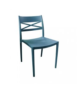 Cosma Sedia da Pranzo Blu 43x55x81 cm Senza Braccioli Impilabile