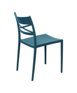 Cosma Sedia da Pranzo Blu 43x55x81 cm Senza Braccioli Impilabile